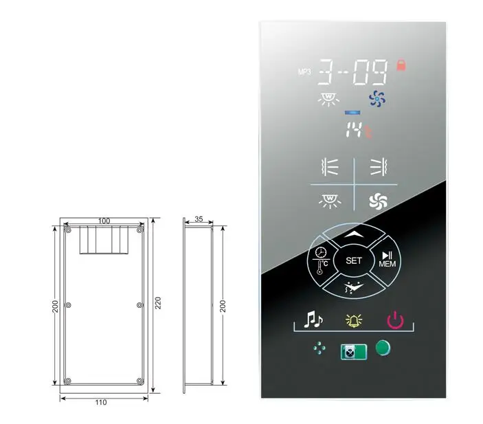 

Lightwave room controller infrared sauna room controller pack