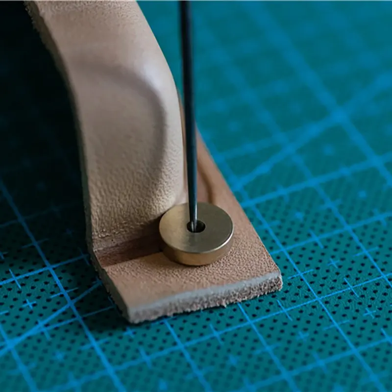 

6pcs/set Foot Circular Margins Cutting Spacer Disc Brass Leathercraft Leather Tool Hardware