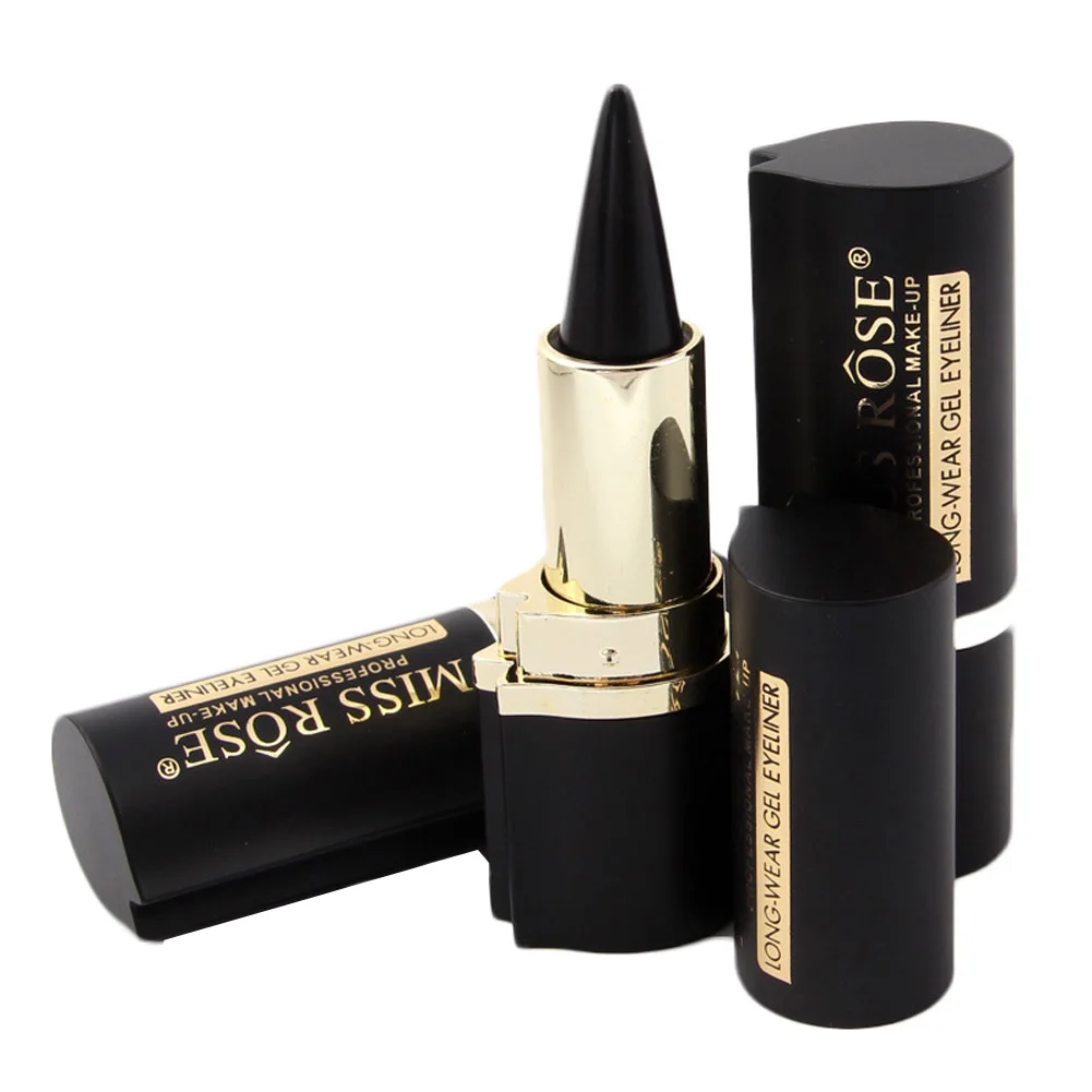 

MISS ROSE Brand Maquiagen Makeup Eyes Pencil Longwear Black Gel Eye Liner Stickers Eyeliner Wateroroof Make Up