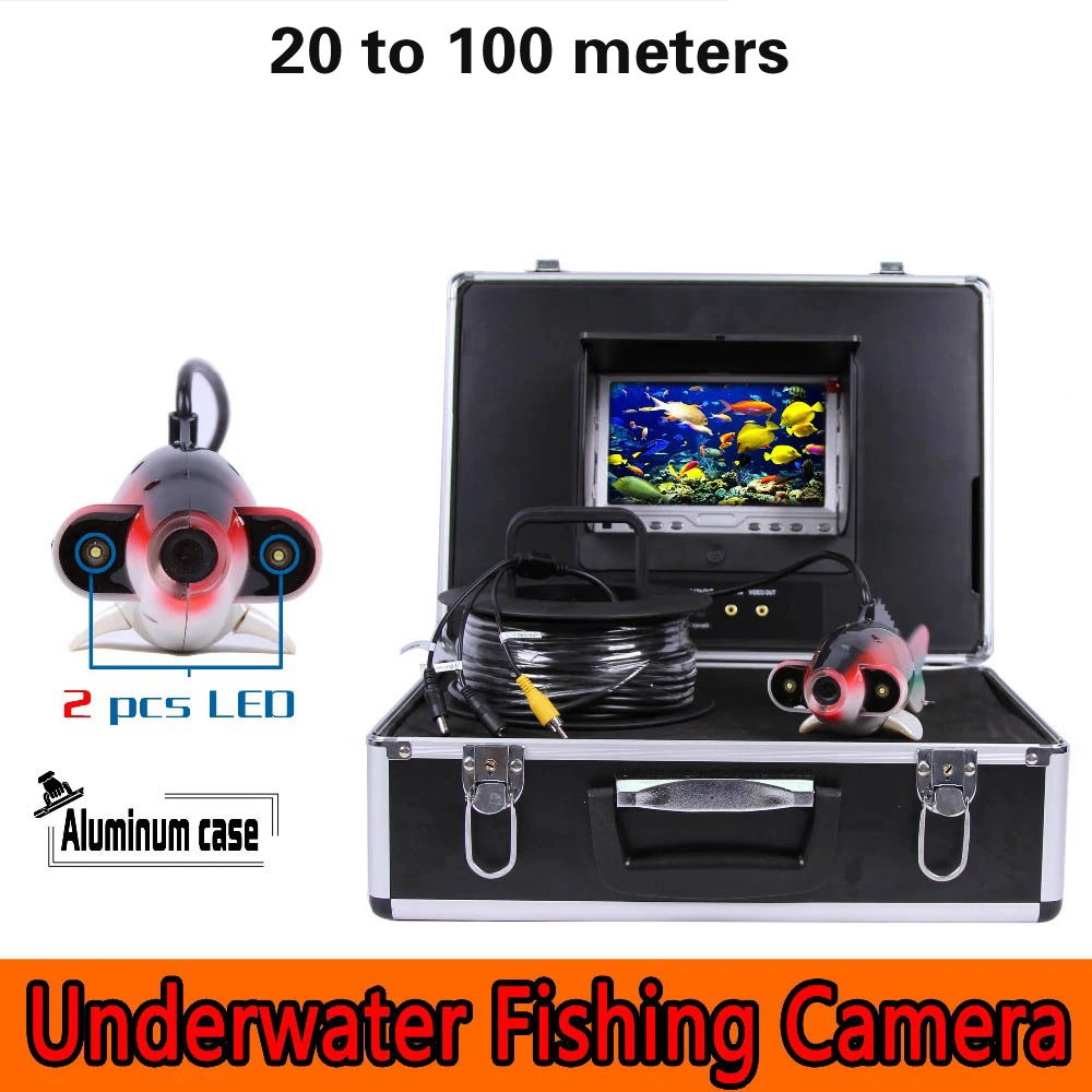 

Wholesale underwater surveillance Digital video recorder system 7 inch display Fishing camera Fish finder DVR function inspect