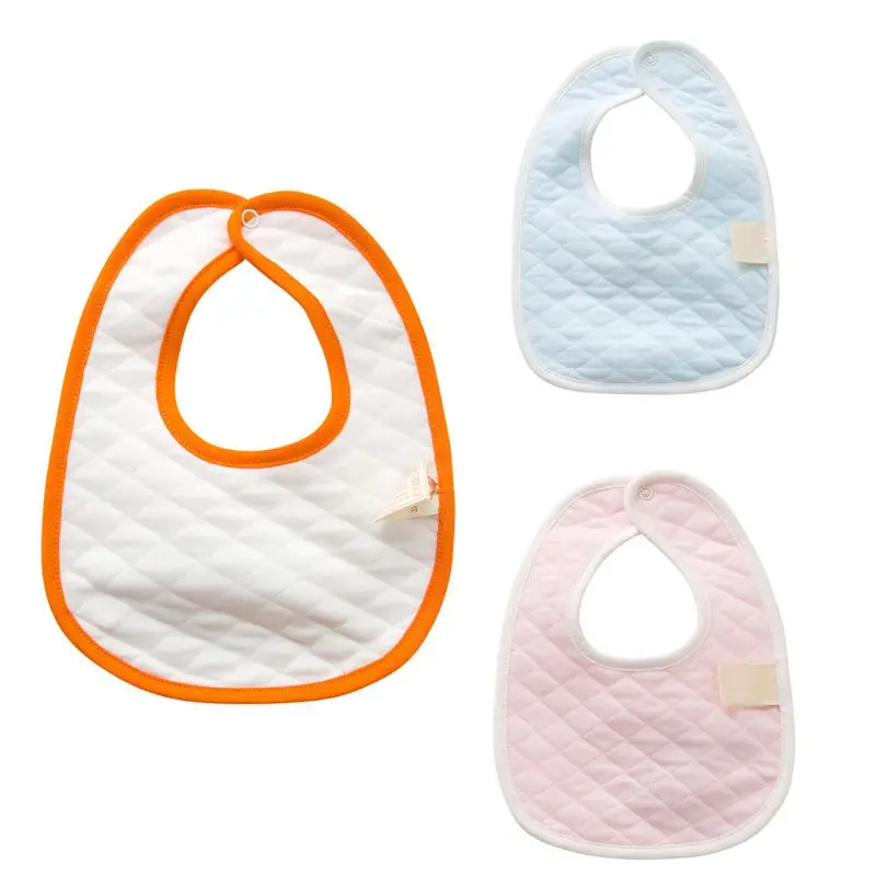 

Baby Waterproof Bib Solid Color Kids Infant Lunch Apron Soft Saliva Towel Avoid Dirty Clothes Accessory