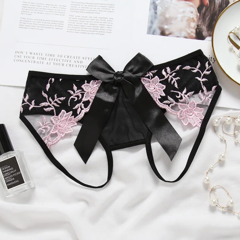 Women Sexy Lingerie hot erotic open crotch sexy Panties Porn transparent Lace underwear crotchless sex wear underpants briefs (8)
