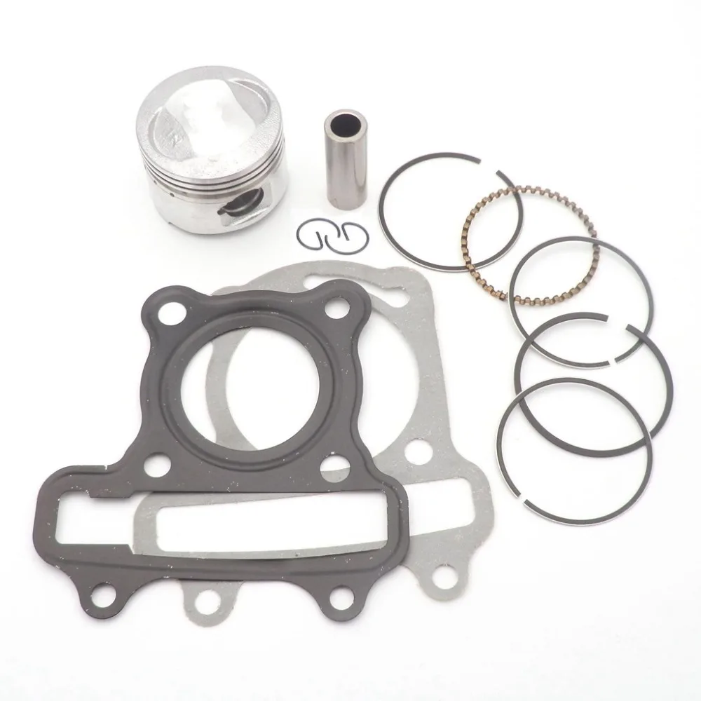 50mm Piston Rings Wrist Pin Clips for Scooter GY6 50cc 82/100cc 139QMB