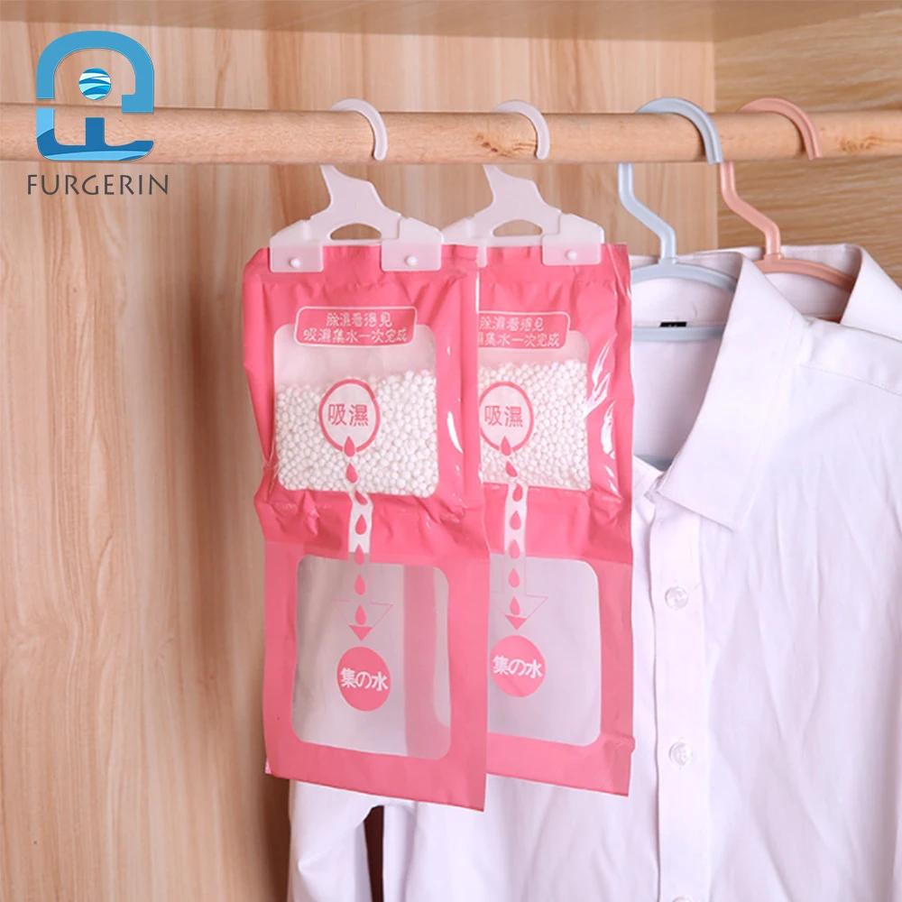 FURGERIN Moisture Absorber Hanging Desiccant Bag humidity absorber Dehumidifier Bags Wardrobe Armoire Tools Clothes Dryer