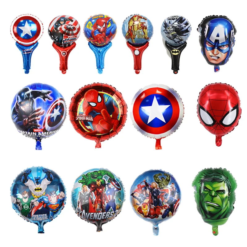 Горячие игрушки Marvel Avengers фольга шары фигурки Капитан Америка Железный человек