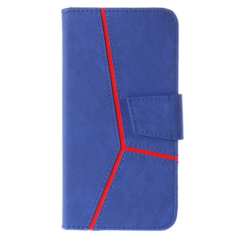 Для samsung Galaxy S10 S10e S9 S8 плюс J4 Prime J6 A7 A5 A8 A6 A730 A530 A600 A605 J400 кожаный чехол-книжка с дизайном бумажник чехол Крышка - Цвет: Blue