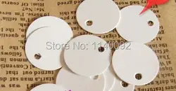 Бесплатная доставка оптовая белый пустой круглые качели тег dia. 2 см, 500 шт. много, подарок крафт-бумага бирка/label/ценник