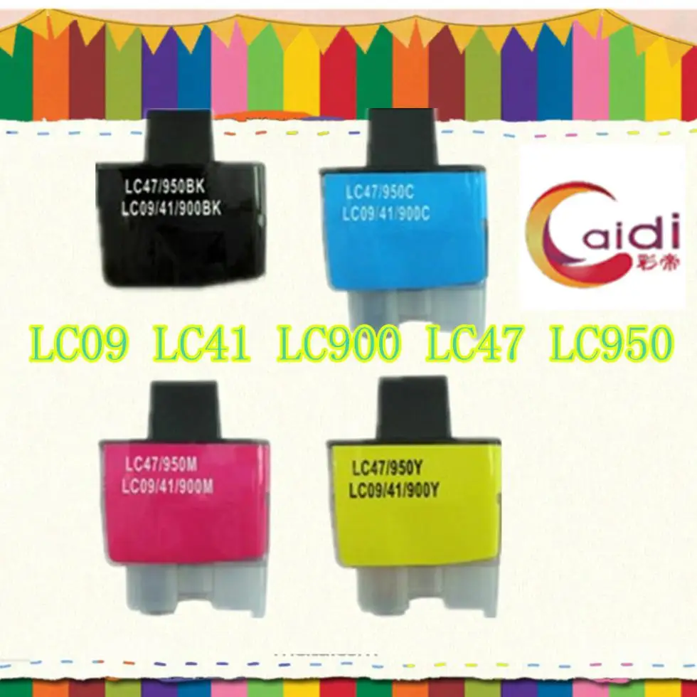 

4x LC09 LC41 LC47 LC900 LC950  ink Compatible For DCP-105C 120C 210C 310C MFC-210C 215C 3340CN 3240C 425CN 465CN printer