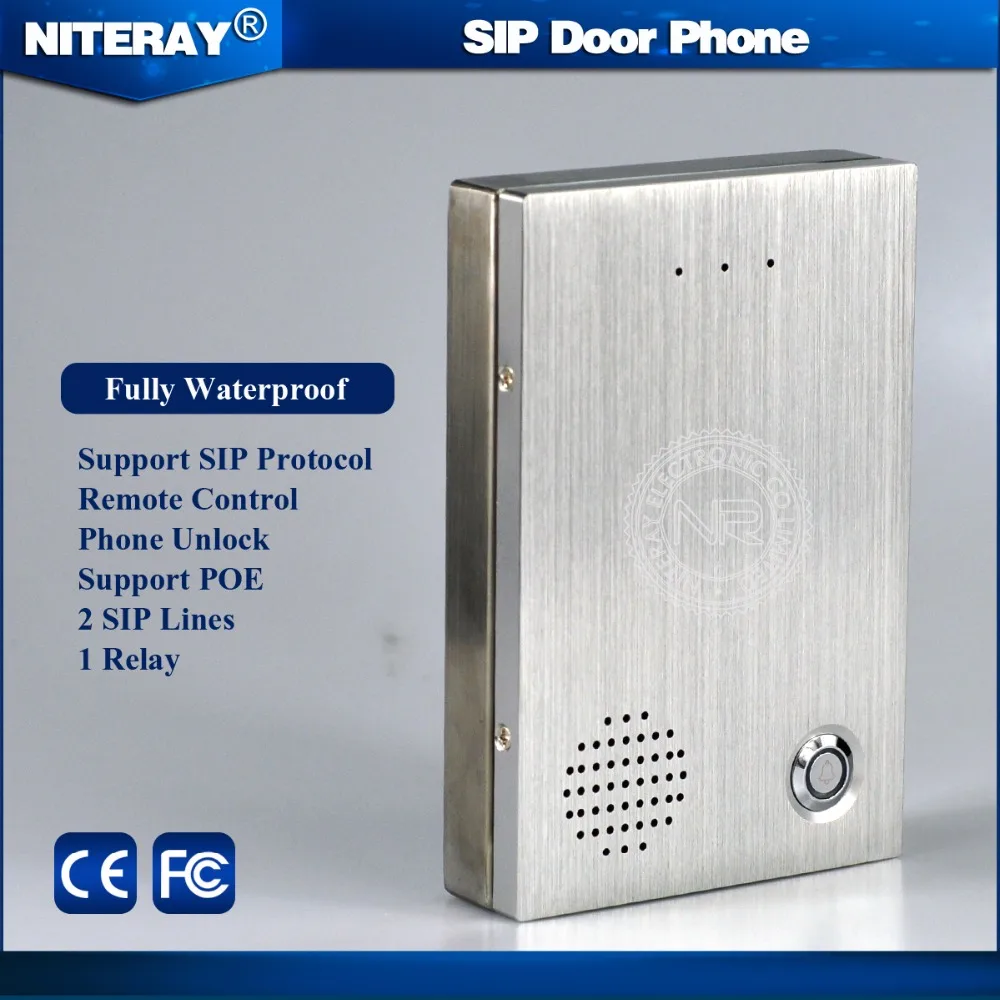 

Waterproof SIP Doorphone Door Access Control System Compatible Asterisk, Cisco IP PBX