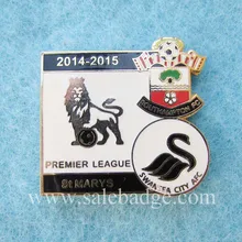 Изготовленный на заказ металлический футбольный Значок команды Европа Лига жесткие эмалевые штифты OEM сервис