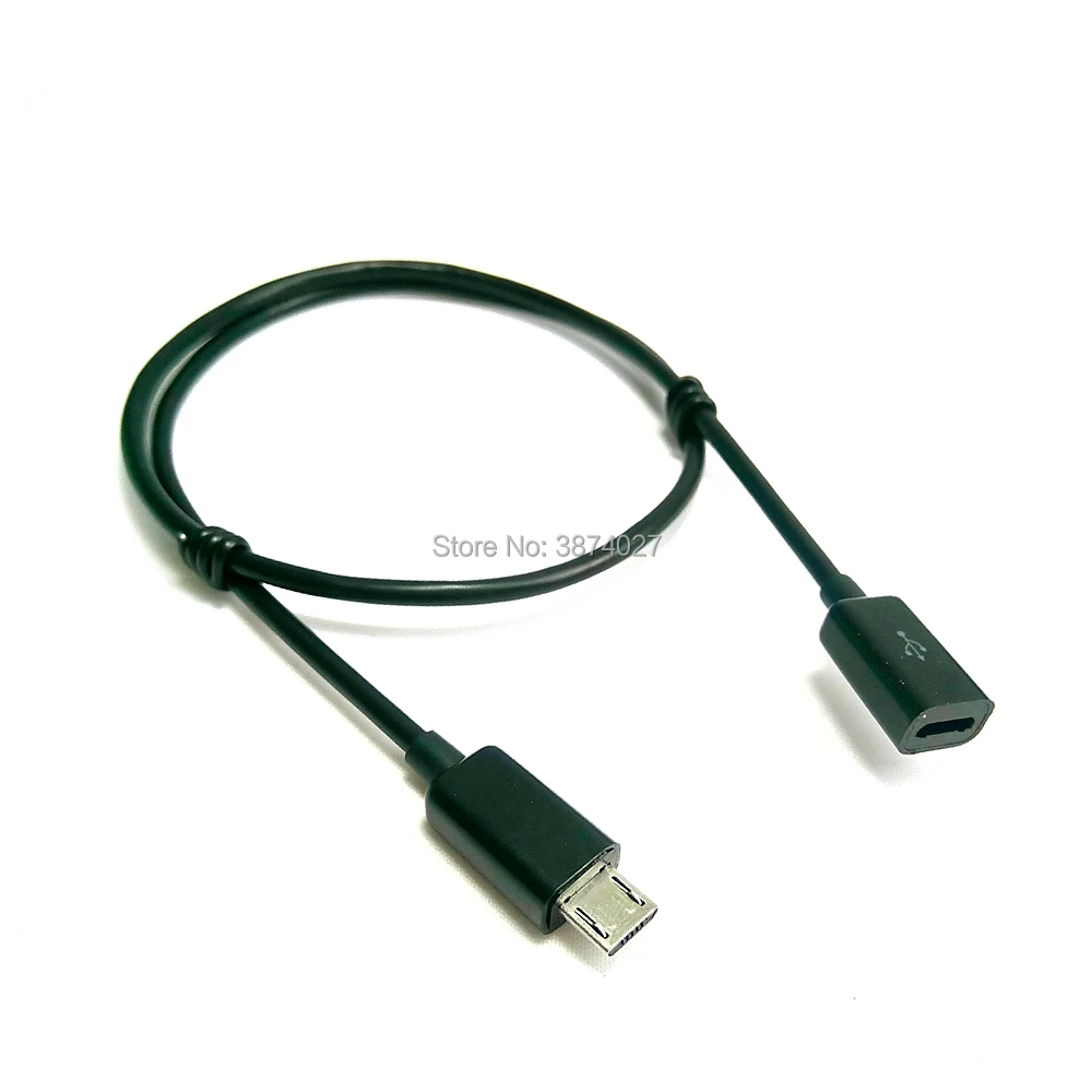Длинный штекер Micro USB 5pin 2 0 папа к мама Удлинительный кабель 10 см 25 50 100 200 см|Кабели