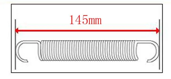 GSD пружина батута Замена 145 мм/180 мм оцинкованная стальная пружина - Цвет: 145mm