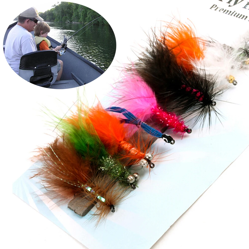 8PCS New Fly Fishing Trout Salmon Dry Flies Fish Hook Lures fishing