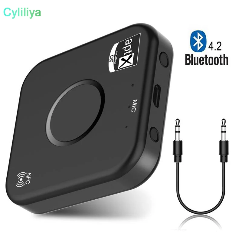 

Bluetooth Transmitter Receiver 2 in 1 Wireless 3.5mm Portable B7 Audio Adapter Car Kit for TV / Home Stereo System TV PC Car