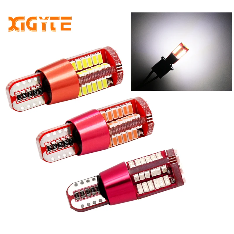 

T10 W5W 194 White Canbus OBC Error Free Car Bulb LED Light Interior Map Read Door License Plate Auto lamps 4014 SMD 57 Chips 12V