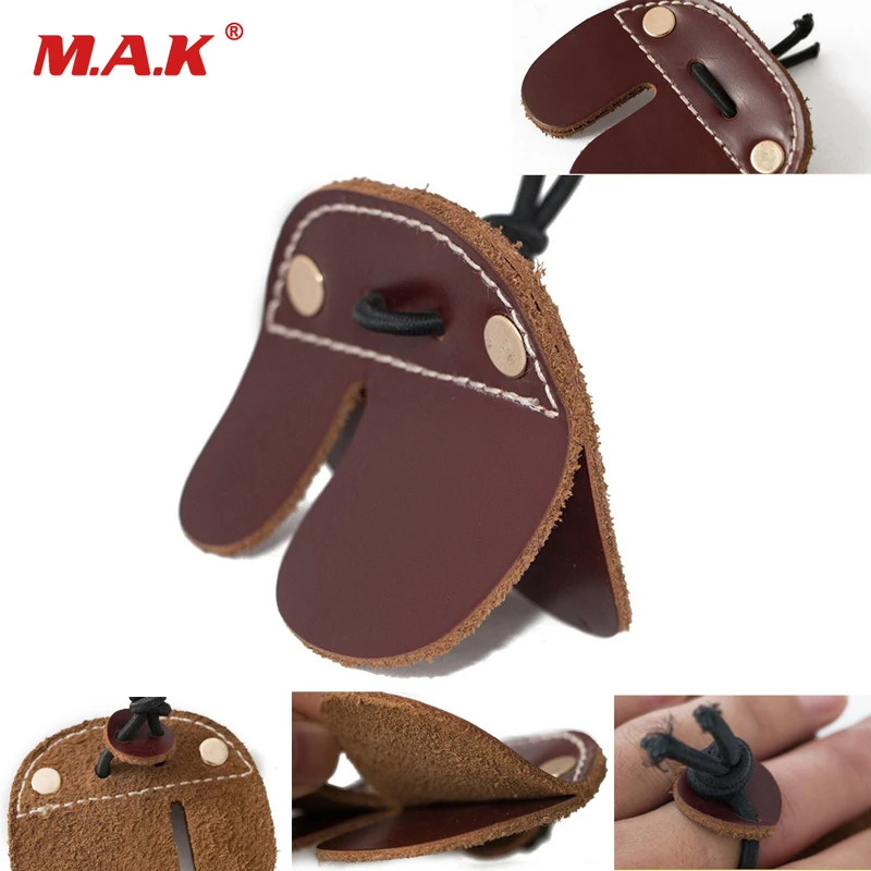 

1 Pc Cow Leather Finger Protection Guard Archery Protect Glove for Recurve Bow Targeting Shooting Hunting