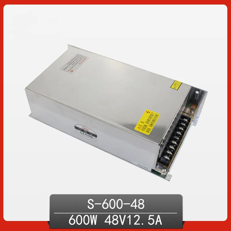 600 Вт 48 В 12 5a 220 вход выход tunggal импульсный источник питания untuk cahaya Strip dipipin AC ke DC|switch