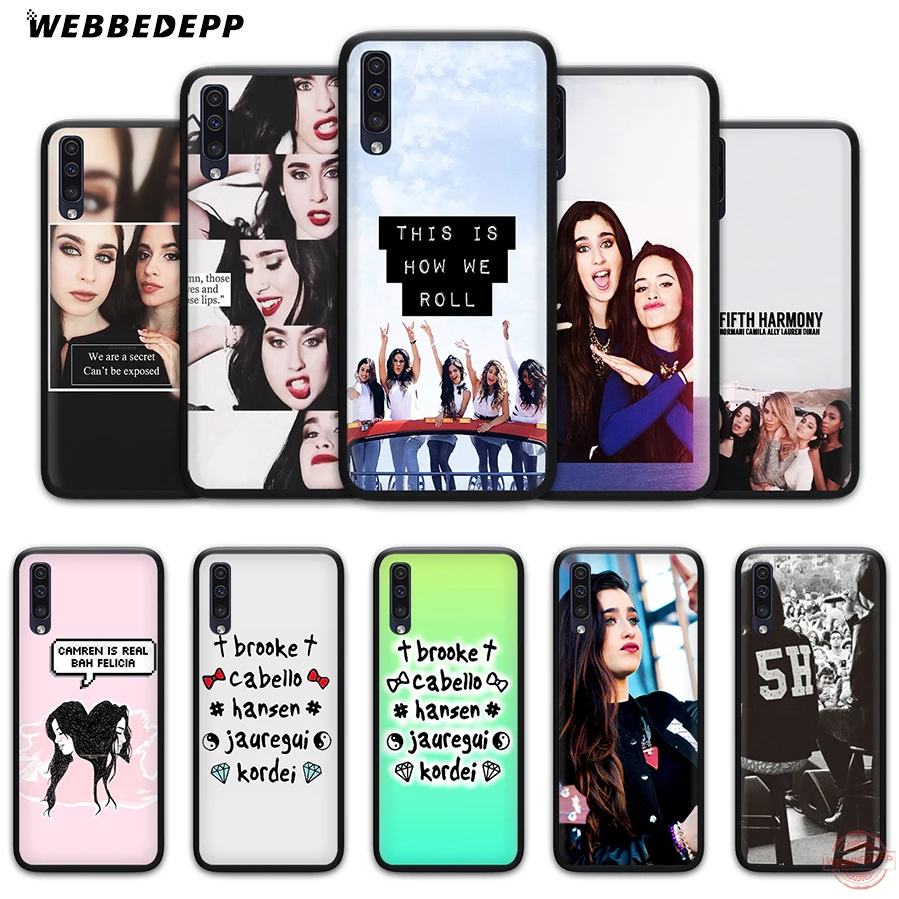 WEBBEDEPP Fifth Harmony Lauren Jauregui мягкий чехол для телефона с изображением цветов Samsung A50s A40s