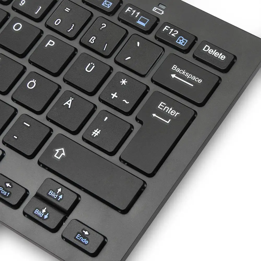 TeckNet 2 4G Беспроводная клавиатура для Windows 10/8/7/ Vista/XP и Android Smart tv Немецкая раскладка