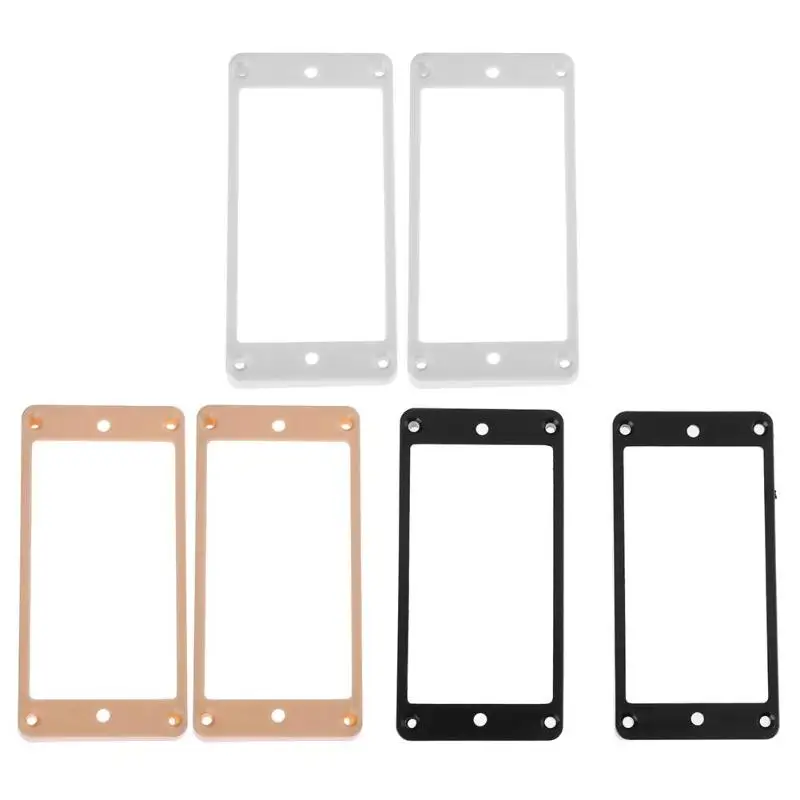 

2pcs Guitar Curved Plastic Humbucker Pickups Frames Holder Mounting Rings