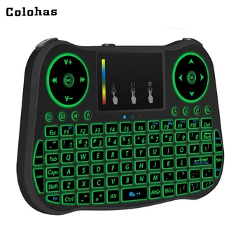 

2.4GHz Wireless Fly Air Mouse Smart Touchpad Colorful Backlit Keyboard Rechargeable for Android HDTV Box Mini PC Projector