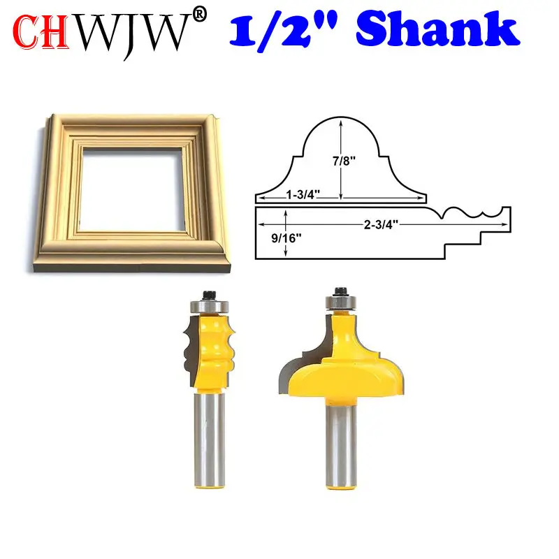 3 шт. фоторамка Маршрутизатор биты-полный набор-1/2 "хвостовик линия нож Деревообработка резак шипорезный Станок для деревообработки