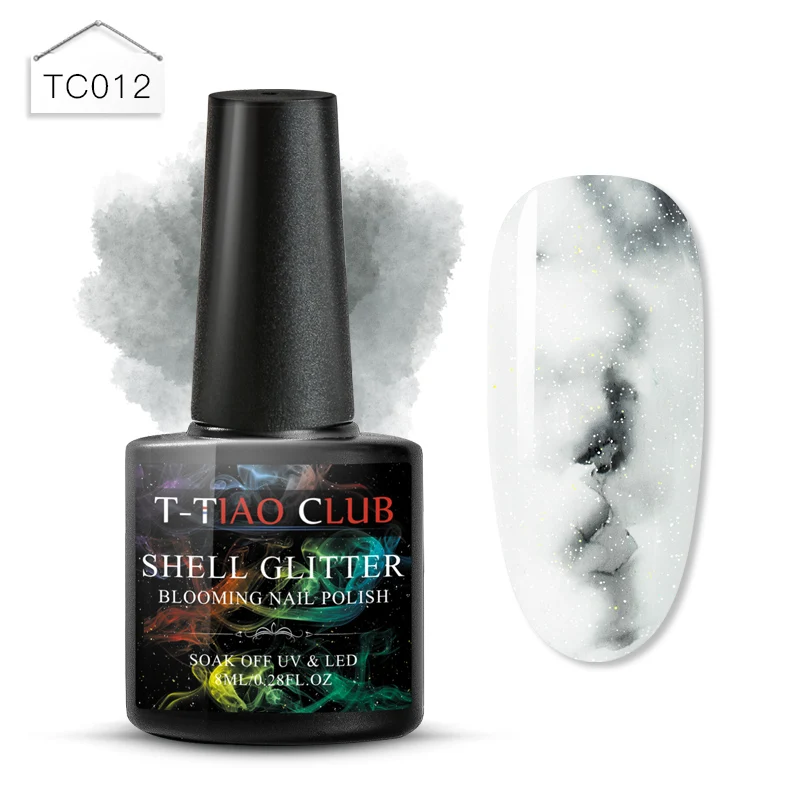 T-TIAO CLUB Blooming Painting Nail Gel Polish Effect Flower Blossom Nails Gel Soak off UV Gel Varnish Manicure Nail Art Lacquer - Цвет: ES03417