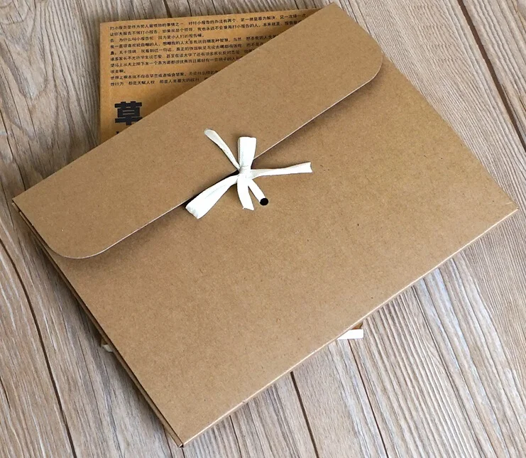 kraft paper envelope shape gift box gift silk scarf package boxes paper