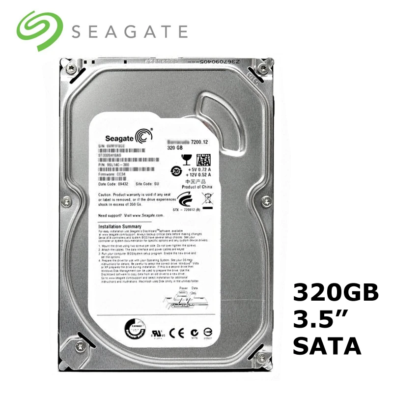 Seagate 3.5'' 320gb Sata 6gb/s 7200rpm Internal Hdd Mechanical Hard Disk  16mb Buffer For Desktop Pc Computer Disco Duro Interno - Hard Disk Drive -  AliExpress