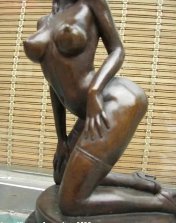 

Western Superb Art oomph copper bronze marble nude belle art sculpture statue