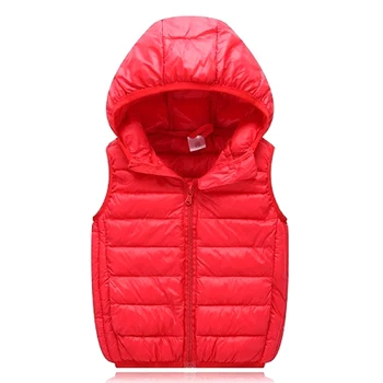 

2020 autumn winter boy jackets girls children vest Cotton Hooded style impression outerwear baby clothes 2018 promotion discount