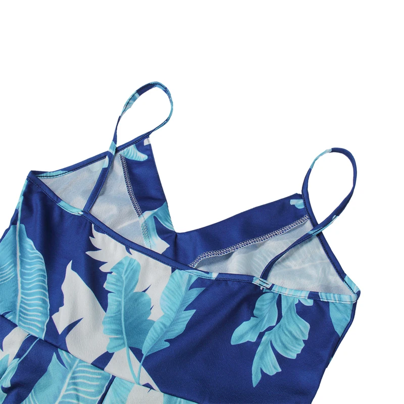 2018 Summer Rompers Womens Jumpsuit Floral Printed Short Playsuits Deep V-Neck Sling Female Bodysuits Sexy Boho Beach Shorts