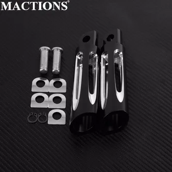 

Motorcycle Accessories Foot Rest Pedal Footpeg CNC Billet Aluminum With Mount Kit Pins For Harley Sportster Male Peg Mount