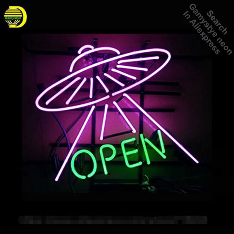 Details about   New Alien UFO Neon Sign Light Lamp Acrylic Tube Glass Decor Bar Multiple Colors 