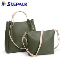 2017 European and American Fashion Female Combination Package Lady’s Handbag Shoulder bag big Capacity Retro Fold Lash package