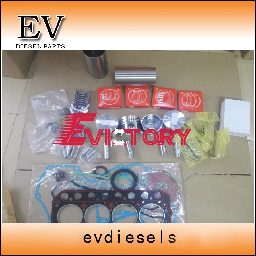 

Excavator engine rebuild kit for Mitsubishi S4L2 S4L piston ring cylinder liner engine bearing gasekt kit valve kit