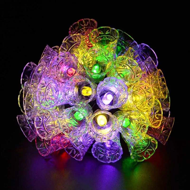 

4.8M Solar Lamp LED Solar Lights Outdoor Waterproof For Garden Decoration Solar Panel Lights Jingle Bells Christmas led lights