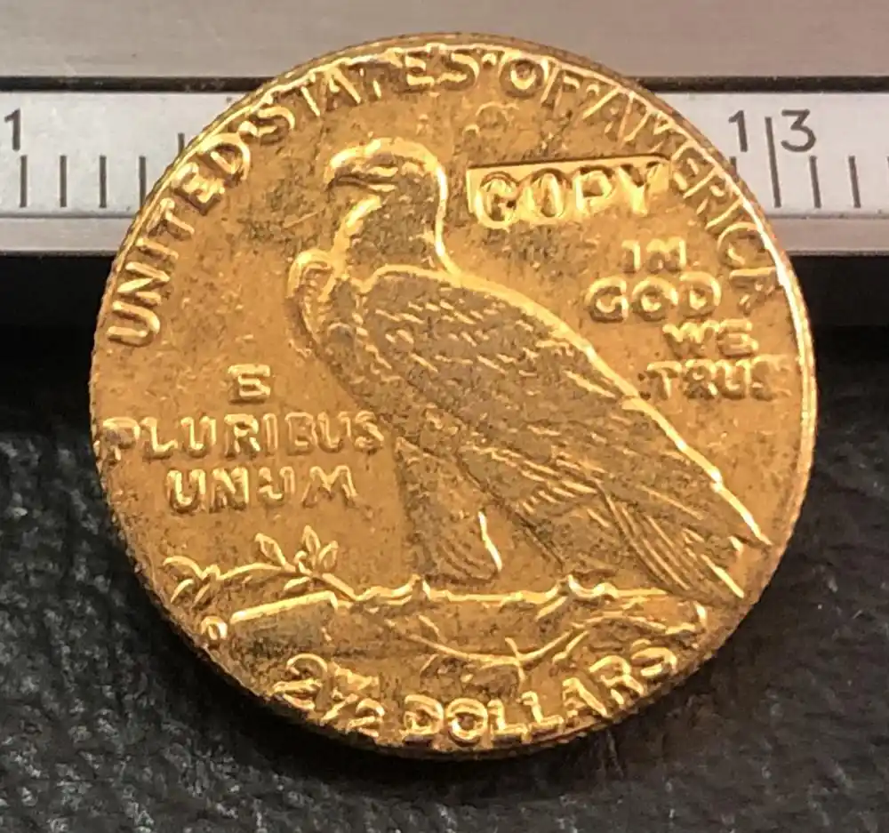 1925 D Indian Head 2 1 Gold Dollar Copy Wedding Rings For 1925 D Indian Head 2 1 Gold Dollar