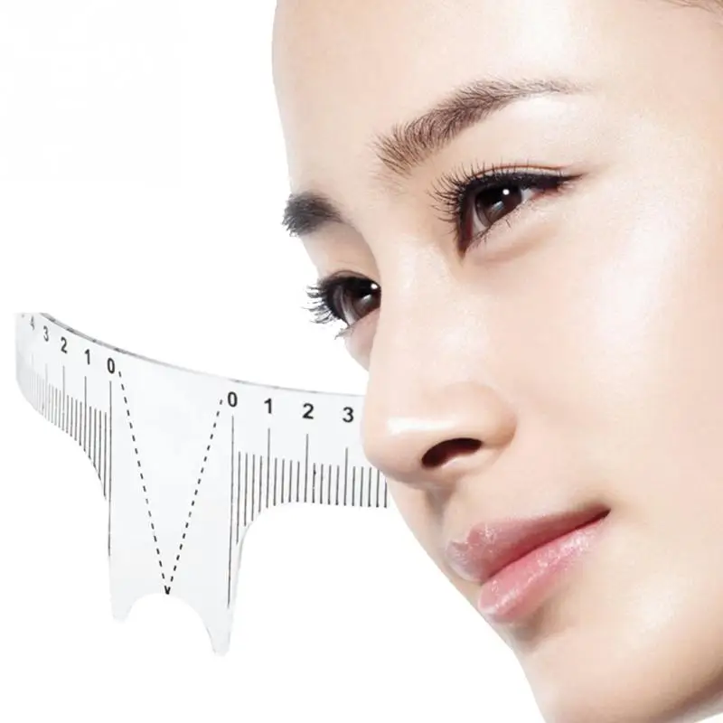 

20.7*3.5cm Eyebrow Penciling Setting Ruler Makeup Tool Reusable Measuring Accessory Eyebrow Ruler