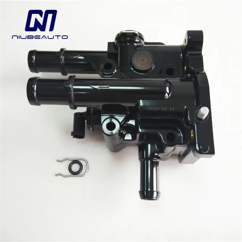 Original Engine Cooling Thermostat Housing Cover With High Quality Water Temp Sensor  for Cruze Astra Zafira 96984103 96817255 1
