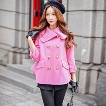DABUWAWA Original 2017 Brand Women Autumn Winter Jacket Runway Vintage Slim Elegant Casual Warm Wool Coat Female