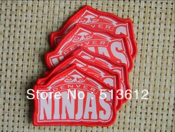 

Free shipping Customized brand iron on woven patch adhesive woven label patch 1000pcs lot
