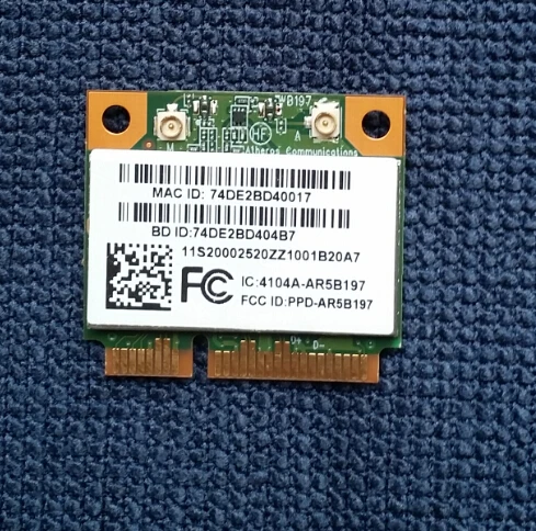 Беспроводная карта Atheros AR5B197 802 11 b/g/n Wi Fi AR9287 Bluetooth 3 0 для IBM бесплатная доставка|card