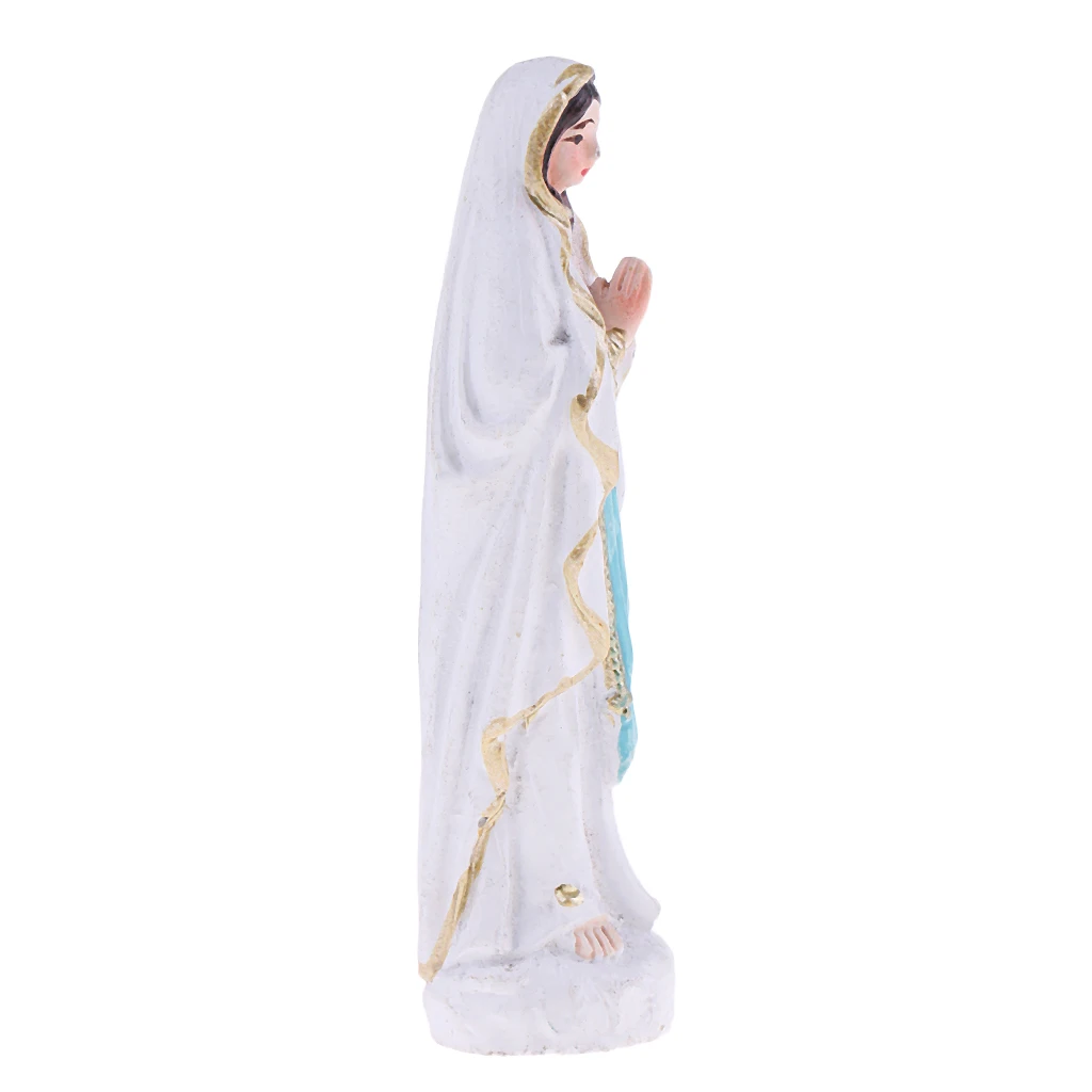 One Piece Resin Virgin Mary Figure Statue Model Miniature for Sandplay Sand Table Game Layout Accessories 7cm