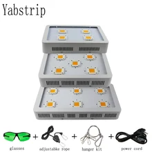 Yabstrip lâmpada led de crescimento 1800w, lâmpada de espectro completo para plantas, fitolamp, para tenda, bairinha de flores, para mudas em greenhouse lâmpada de luz