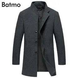 BATMO 2018 Новое поступление Зима Высокое качество шерсти smart casual thicked плащ для мужчин, мужские зимние куртки, плюс размер 99837