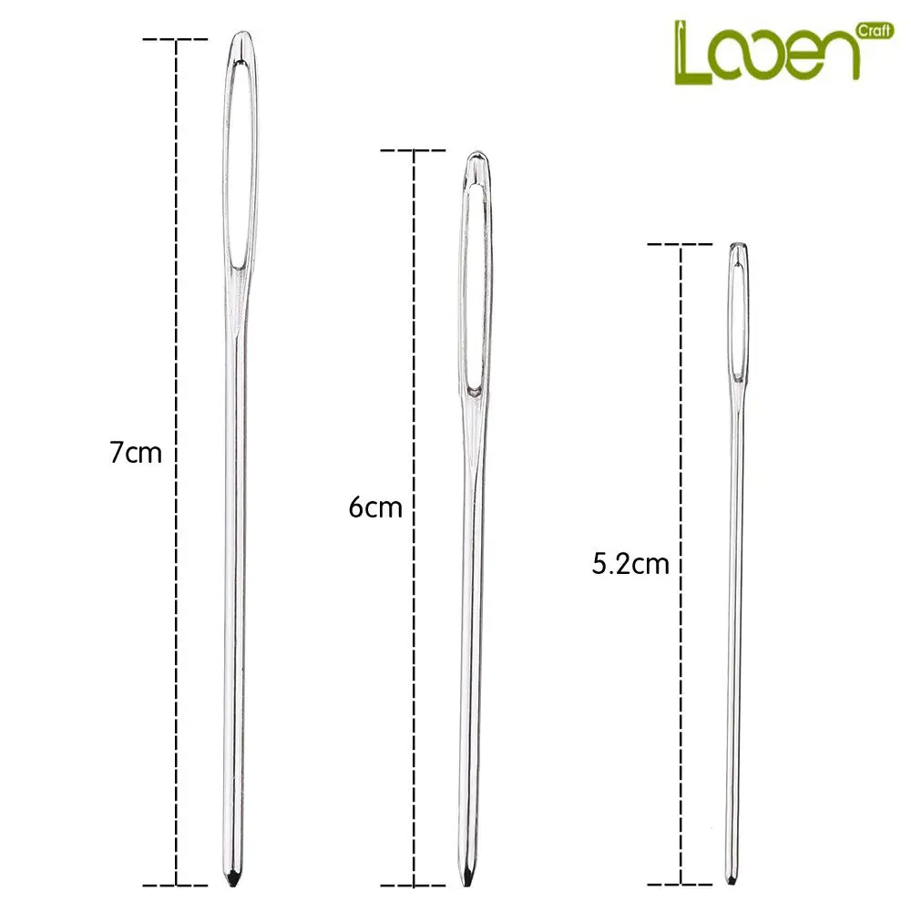 Looen-Brand-Large-eye-9pcs-lot-Stainless-Steel-Sewing-Blunt-Needles-Steel-Yarn-in-3-sizes