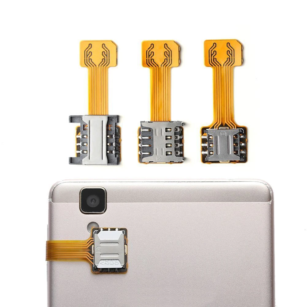 TF Hybrid Sim Slot Dual SIM Card Adapter Micro SD Extender for Android Phone
