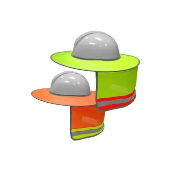 

Hard Hat Sun Shade Neck Shield Sun Protection With Reflective Strip and High Visable Mesh Design For Hardhats/Helmet