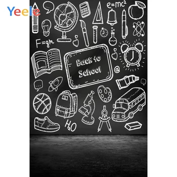 

Yeele Blackboard Chalk Drawing Back to School Student Photography Backgrounds Customized Photographic Backdrops for Photo Studio